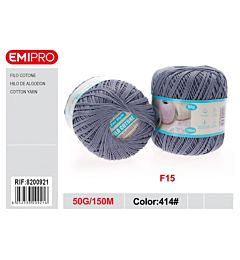 Emi Filo Cotone 50g - Grigio Argentato 414#