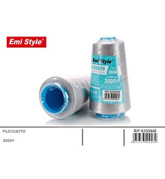 Emi Filo per Cucito 3000Y - Grigio Argenato 366#Emi