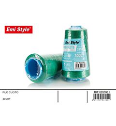 Emi Filo per Cucito 3000Y - Verde Smeraldo 211#Emi