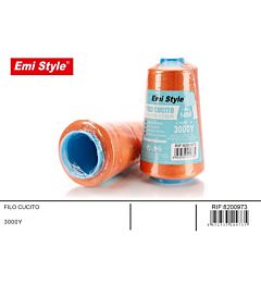 Emi Filo per Cucito 3000Y - Rosso Arancione 145#Emi