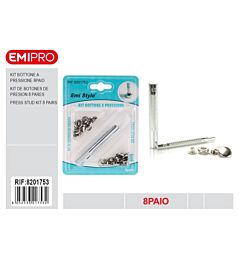 Emi Kit Bottone a Pressione - 8 Paia