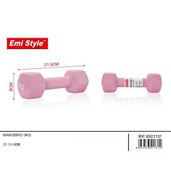 EMI MANUBRIO PALESTRA 3KG - ROSA