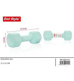 EMI MANUBRIO PALESTRA 4KG - CELESTE