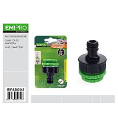 EMI Connettore Rubinetto da Giardino 1"-1/2"-3/4"Emi