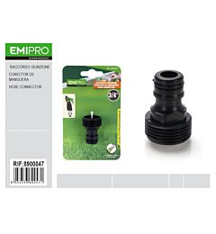 EMI Connettore Rubinetto da Giardino Maschio 3/4"Emi