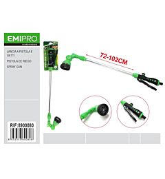 EMI Lancia di Irrigazione a Pistola 8 Getti - 72/102cmEmi