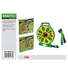 EMI Kit Tubo da Giardino con Avvolgitubo - 15m