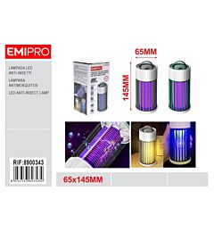 LAMPADA ANTIZANZARE PORTATILE - 6.5x14.5CM