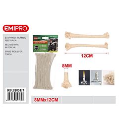 STOPPINI PER FIACCOLE 12CM - 6PZEmi