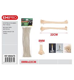 STOPPINI PER FIACCOLE 22CM - 6PZEmi
