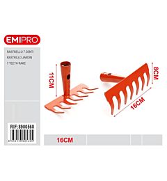 EMI Testa di Rastrello 7 Denti - 8x16cmEmi