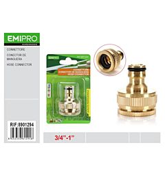 EMI Connettore Rapido in Ottone 1"-3/4"Emi