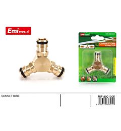 EMI Connettore in Ottone Irrigazione - 3 VieEmi