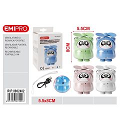 VENTILATORE PORTATILE - KAWAII PANDAEmi