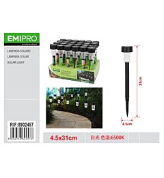 EMI Lampada Solare da Giardino 4,5x31cm - 8902457