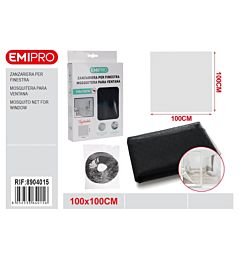 ZANZARIERA PER FINESTRA - NERO 100x100CMEmi