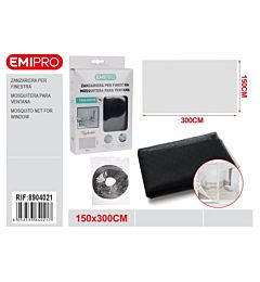 ZANZARIERA PER FINESTRA - NERO 150x300CMEmi