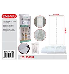 ZANZARIERA PORTAFINESTRA - BIANCO 120x230CMEmi