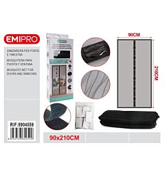 ZANZARIERA PORTAFINESTRA - NERO 90x210CMEmi