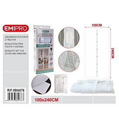 ZANZARIERA PORTAFINESTRA - BIANCO 100x240CMEmi