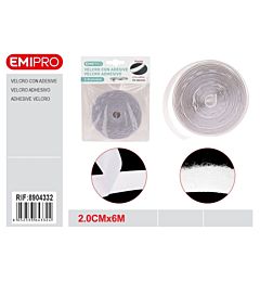 VELCRO ADESIVO BIANCO - ASOLA - 2CMx6MEmi