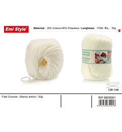 Emi Filato Sofia 50g/170m - Bianco AnticoEmi