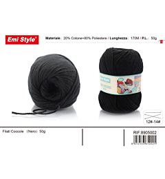 Emi Filato Sofia 50g/170m - NeroEmi