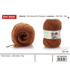 Emi Filato Sofia 50g/170m - Caffè ChiaroEmi