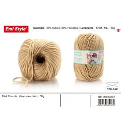 Emi Filato Sofia 50g/170m - Marrone ChiaroEmi