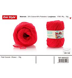 Emi Filato Sofia 50g/170m - RossoEmi