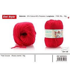 Emi Filato Sofia 50g/170m - Rosso OrienteEmi