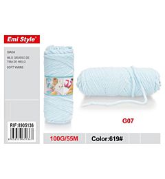 Emi Filato Giada 100g/55m - Azzurro ChiaroEmi