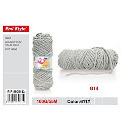 Emi Filato Giada 100g/55m - Grigio ChiaroEmi
