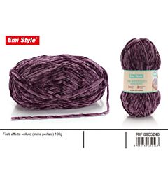 Emi Filato effetto Velluto 100g/245m - Mora PerlatoEmi