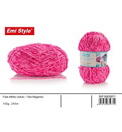 Emi Filato effetto Velluto 100g/245m - Tele MagentaEmi