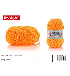 Emi Filato effetto Velluto 100g/245m - ArancioneEmi