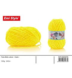 Emi Filato effetto Velluto 100g/245m - GialloEmi