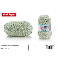 Emi Filato effetto Velluto 100g/245m - Verde ChiaroEmi