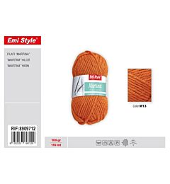 Emi Filato Martina 100g/110m - Arancione Scuro M13Emi
