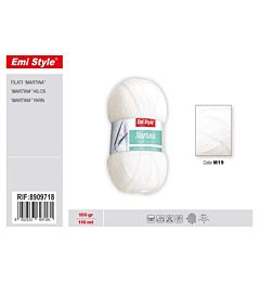 Emi Filato Martina 100g/110m - Bianco M19Emi