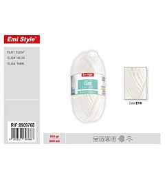 Emi Filato Elisa 100g/200m - Bianco E19Emi