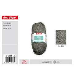 Emi Filato Elisa 100g/200m - Grigio E26Emi