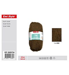 Emi Filato Elisa 100g/200m - Marrone Terra E35Emi