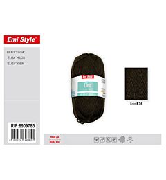 Emi Filato Elisa 100g/200m - Marrone Scuro E36Emi