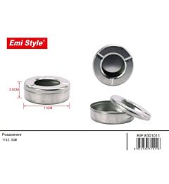 EMI POSACENERE ACCIAIO INOX - 11x3.5CM