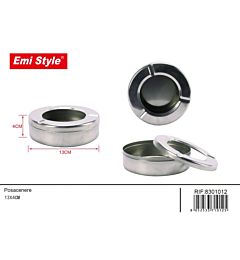 EMI POSACENERE ACCIAIO INOX - 13x4CM
