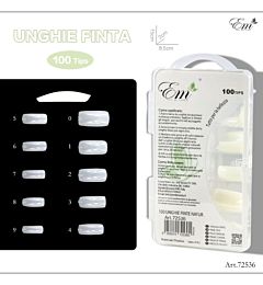UNGHIE FINTE SQUADRATA - BIANCO 100 TIPSEm