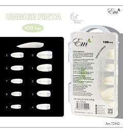 UNGHIE FINTE A MANDORLA - BIANCO 100 TIPS