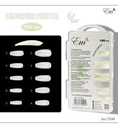 UNGHIE FINTE A BALLERINA - BIANCO 100 TIPS