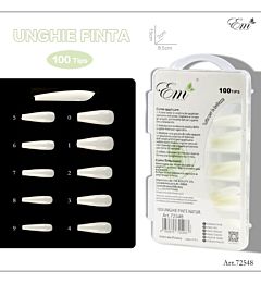 UNGHIE FINTE COFFIN - BIANCO 100 TIPS